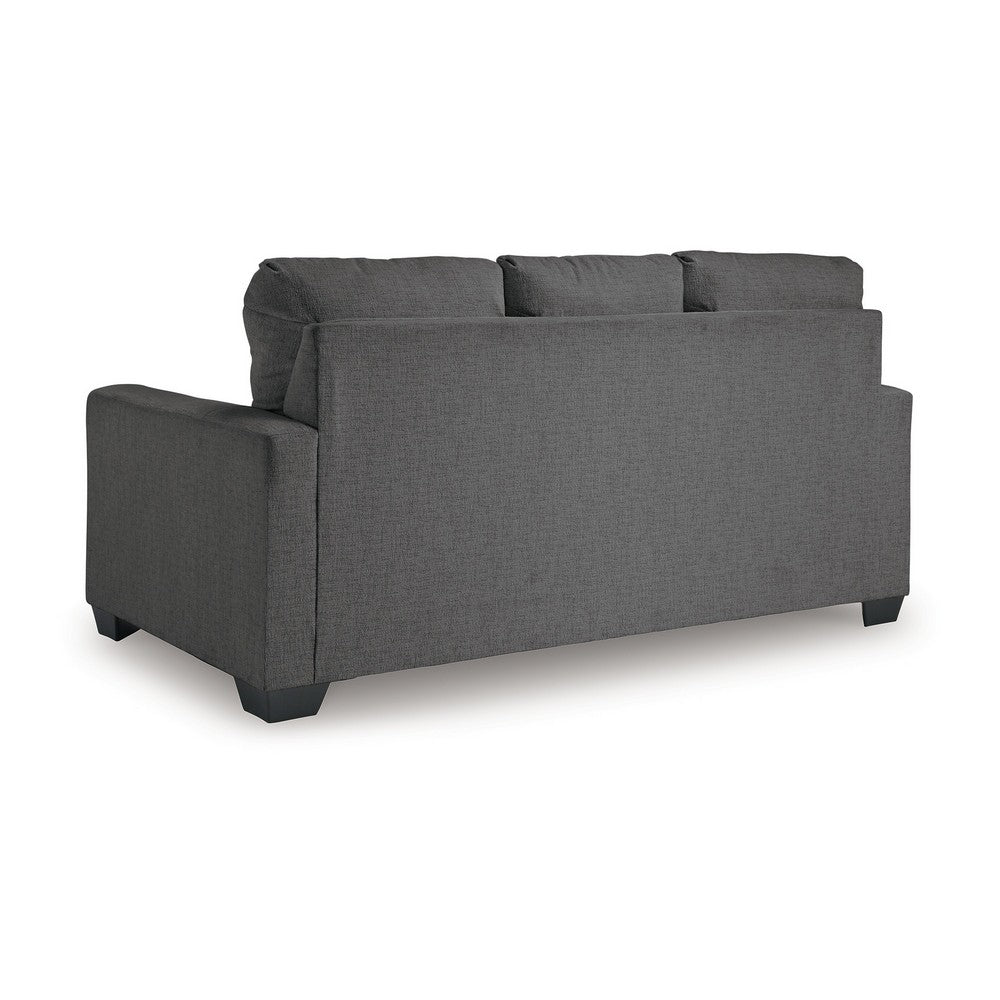 Ashley Anise Sofa Sleeper with Full Size Pull Out Bed, Pewter Gray Polyester