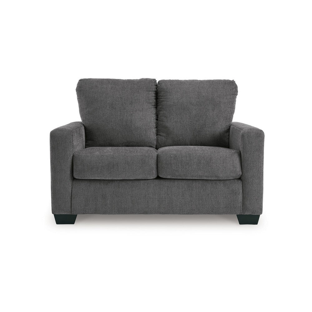 Ashley Anise Sofa Sleeper with Twin Size Pull Out Bed Pewter Gray Polyester
