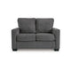 Ashley Anise Sofa Sleeper with Twin Size Pull Out Bed Pewter Gray Polyester
