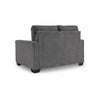Ashley Anise Sofa Sleeper with Twin Size Pull Out Bed Pewter Gray Polyester