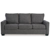 Ashley Anise Sofa Sleeper with Queen Size Pull Out Bed Pewter Gray Polyester BM331760