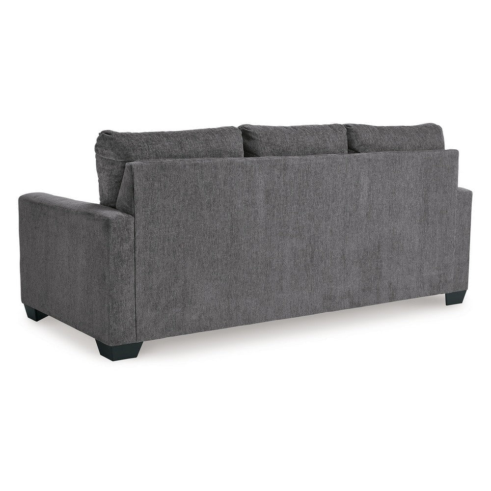 Ashley Anise Sofa Sleeper with Queen Size Pull Out Bed Pewter Gray Polyester BM331760