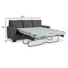 Ashley Anise Sofa Sleeper with Queen Size Pull Out Bed Pewter Gray Polyester BM331760