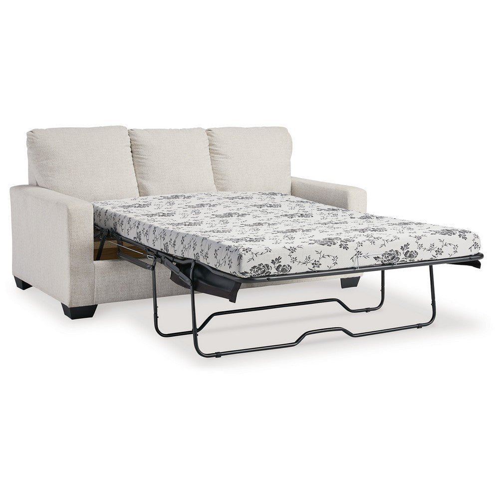 Ashley Anise Sofa Sleeper with Full Size Pull Out Bed Snow White Polyester BM331761