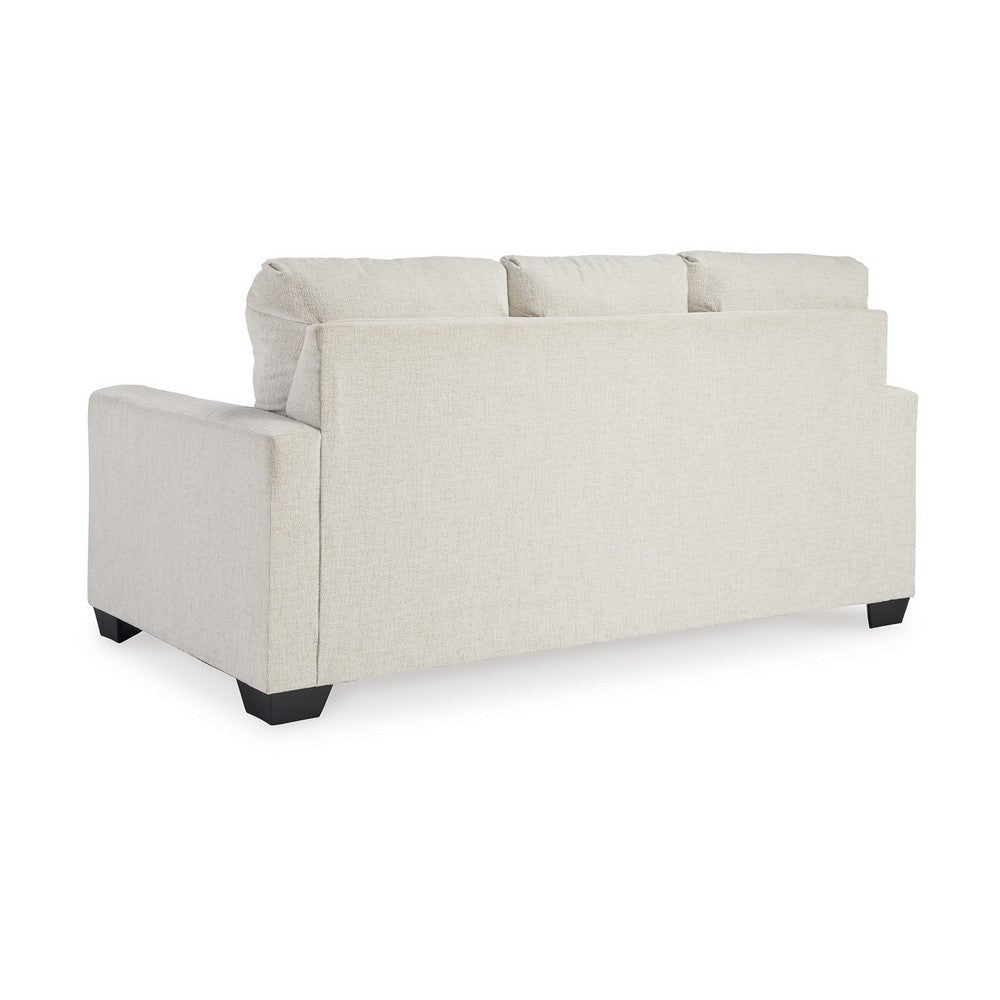 Ashley Anise Sofa Sleeper with Full Size Pull Out Bed Snow White Polyester BM331761