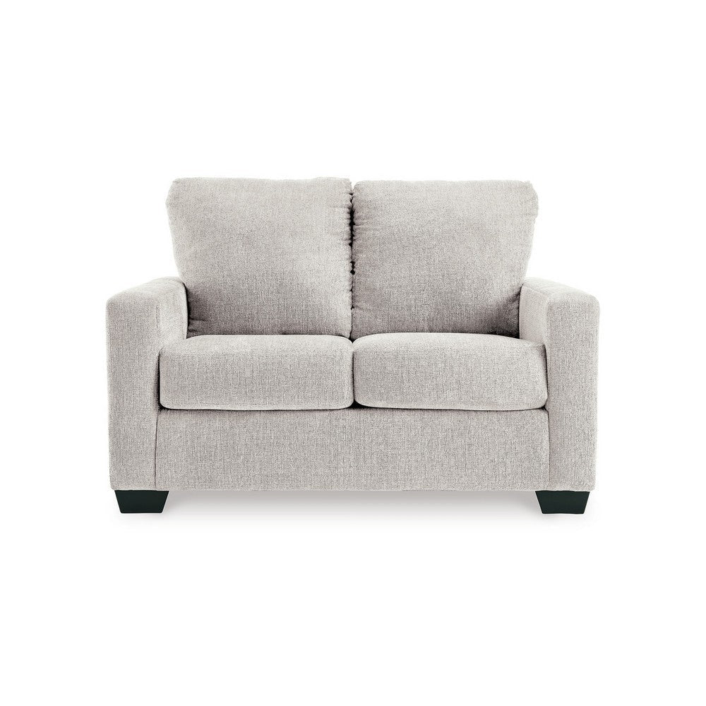 Ashley Anise Sofa Sleeper with Twin Size Pull Out Bed Snow White Polyester