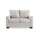 Ashley Anise Sofa Sleeper with Twin Size Pull Out Bed Snow White Polyester