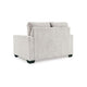Ashley Anise Sofa Sleeper with Twin Size Pull Out Bed Snow White Polyester