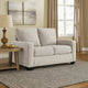 Ashley Anise Sofa Sleeper with Twin Size Pull Out Bed, Snow White Polyester