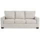 Ashley Anise Sofa Sleeper with Queen Size Pull Out Bed, Snow White Polyester