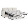 Ashley Anise Sofa Sleeper with Queen Size Pull Out Bed, Snow White Polyester