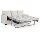 Ashley Anise Sofa Sleeper with Queen Size Pull Out Bed, Snow White Polyester