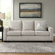Ashley Anise Sofa Sleeper with Queen Size Pull Out Bed, Snow White Polyester