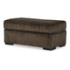 Ashley Ayle Ottoman with Low Profile Legs Chocolate Brown Polyester 44 Inch BM331767