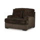 Ashley Ayle Oversized Chair Accent Pillow Chocolate Brown Corduroy Polyester BM331768
