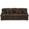 Ashley Ayle Sofa 4 Accent Pillow Chocolate Brown Corduroy Polyester 94 Inch BM331770