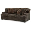 Ashley Ayle Sofa 4 Accent Pillow Chocolate Brown Corduroy Polyester 94 Inch BM331770