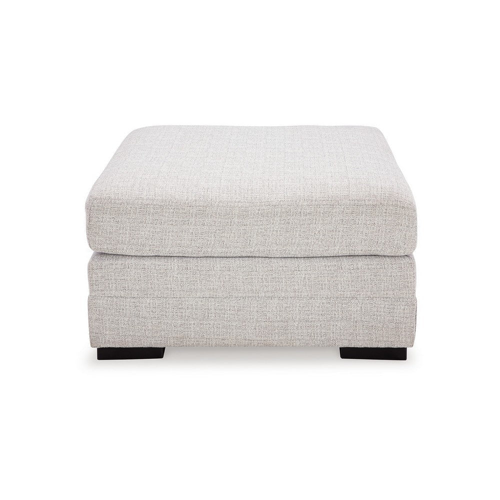 Ashley Carly Oversized Accent Ottoman Modern Stone Gray Nuvella 36 Inch BM331771