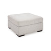 Ashley Carly Oversized Accent Ottoman, Modern Stone Gray Nuvella 36 Inch