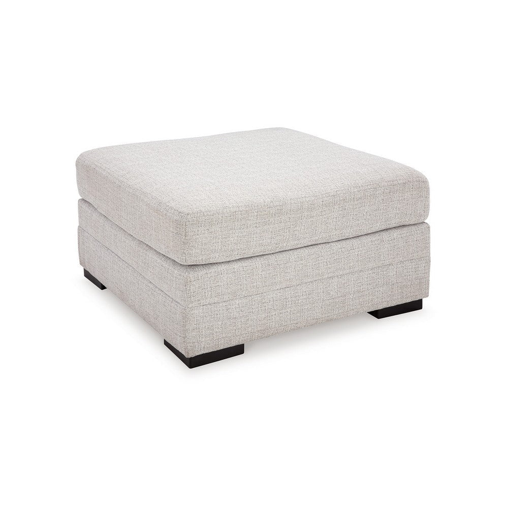 Ashley Carly Oversized Accent Ottoman, Modern Stone Gray Nuvella 36 Inch