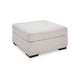Ashley Carly Oversized Accent Ottoman, Modern Stone Gray Nuvella 36 Inch