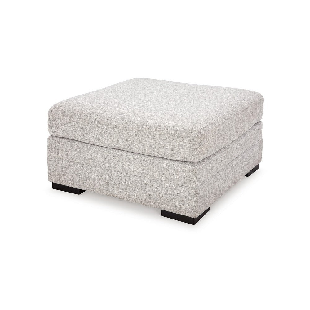 Ashley Carly Oversized Accent Ottoman Modern Stone Gray Nuvella 36 Inch BM331771