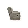 Ashley Zane Manual Recliner Sofa with Zero Wall Gray Faux Suede 93 Inch BM331775