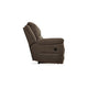 Ashley Zane Manual Recliner Sofa with Zero Wall Brown Faux Suede 93 Inch BM331777