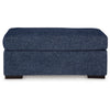 Ashley Marcy Ottoman Low Profile Legs Navy Blue Next Gen Nuvella 44 Inch