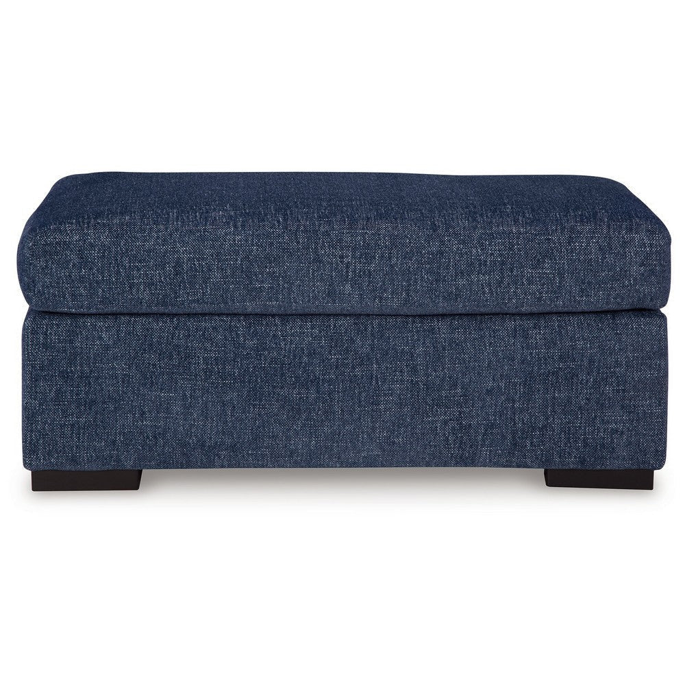 Ashley Marcy Ottoman Low Profile Legs Navy Blue Next Gen Nuvella 44 Inch