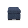 Ashley Marcy Ottoman Low Profile Legs Navy Blue Next Gen Nuvella 44 Inch