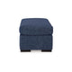 Ashley Marcy Ottoman Low Profile Legs Navy Blue Next Gen Nuvella 44 Inch