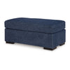 Ashley Marcy Ottoman Low Profile Legs Navy Blue Next Gen Nuvella 44 Inch