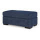 Ashley Marcy Ottoman Low Profile Legs Navy Blue Next Gen Nuvella 44 Inch