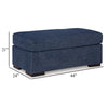 Ashley Marcy Ottoman Low Profile Legs Navy Blue Next Gen Nuvella 44 Inch