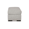 Ashley Marcy Ottoman Low Profile Legs Pewter Gray Next Gen Nuvella 44 Inch BM331782