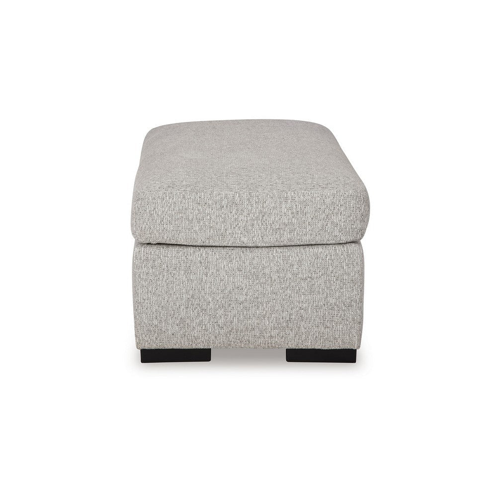 Ashley Marcy Ottoman Low Profile Legs Pewter Gray Next Gen Nuvella 44 Inch BM331782