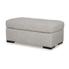 Ashley Marcy Ottoman Low Profile Legs Pewter Gray Next Gen Nuvella 44 Inch BM331782