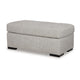 Ashley Marcy Ottoman Low Profile Legs Pewter Gray Next Gen Nuvella 44 Inch BM331782