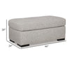 Ashley Marcy Ottoman Low Profile Legs Pewter Gray Next Gen Nuvella 44 Inch BM331782