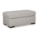 Ashley Marcy Ottoman, Low Profile Legs, Pewter Gray Next Gen Nuvella 44 Inch