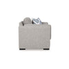 Ashley Marcy Oversized Chair with Arm Bolster Pillows Pewter Gray Polyester BM331783