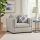 Ashley Marcy Oversized Chair with Arm Bolster Pillows, Pewter Gray Polyester