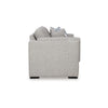 Ashley Marcy Loveseat with Arm Bolster Pillows Pewter Gray Polyester 66 Inch BM331784