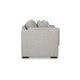 Ashley Marcy Loveseat with Arm Bolster Pillows Pewter Gray Polyester 66 Inch BM331784