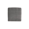 Ashley Marlow Oversize Ottoman, Stitch Details, Muted Gray Polyester 36 Inch