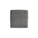 Ashley Marlow Oversize Ottoman, Stitch Details, Muted Gray Polyester 36 Inch