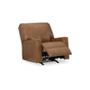 Ashley Miller Manual Recliner Chair Pull Tab Caramel Brown Real Leather BM331802