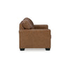Ashley Miller Loveseat Plush Caramel Brown Real and Faux Leather 62 Inch BM331803