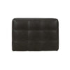 Ashley Lenie Ottoman Tufted Details Dark Gray Real and Faux Leather 34 Inch BM331808